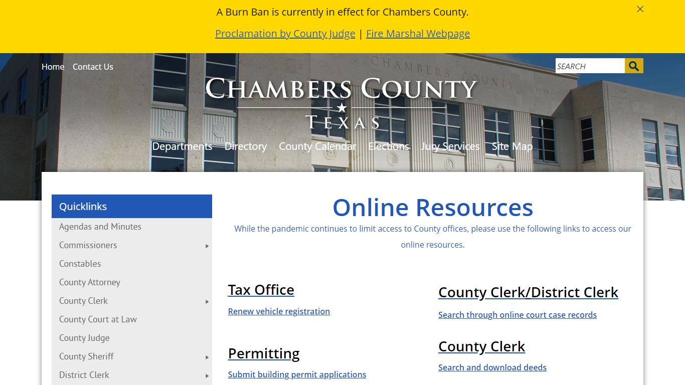 online.info - Chambers County, Texas